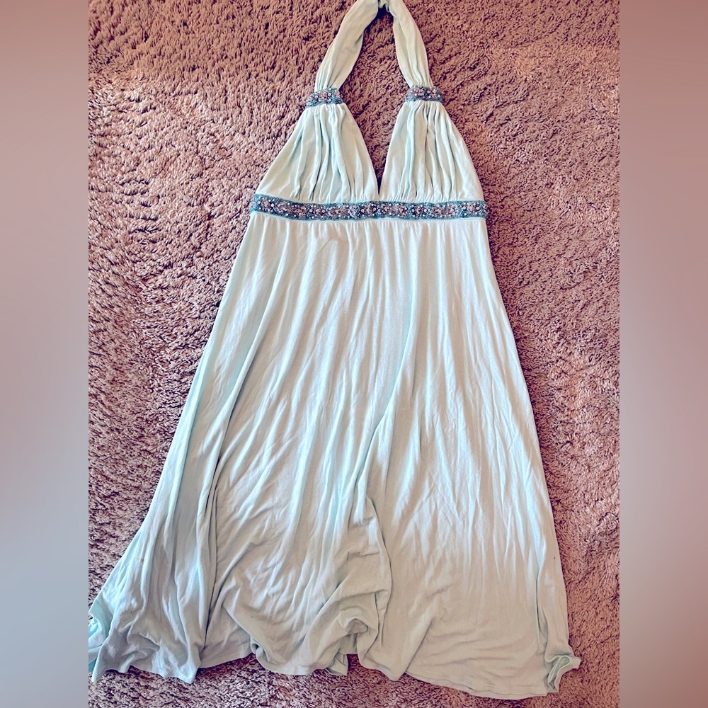 Y2K vintage ABS halter dress